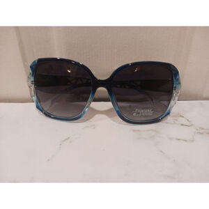 Polygon Frame Sunglasses In Blue Polarized